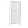 Julian Bowen Murano 2 Door 1 Drawer Wardrobe - Matt White