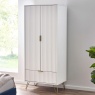Julian Bowen Murano 2 Door 1 Drawer Wardrobe - Matt White