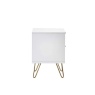 Julian Bowen Murano 2 Drawer Bedside - Matt White