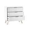 Julian Bowen Murano 3 Drawer Chest - Matt White