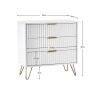 Julian Bowen Murano 3 Drawer Chest - Matt White