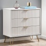 Julian Bowen Murano 3 Drawer Chest - Matt White