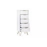 Julian Bowen Murano 5 Drawer Tallboy - Matt White