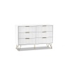 Julian Bowen Murano 6 Drawer Chest - Matt White