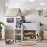 Julian Bowen Orpheus Midsleeper - Pale Wood & White