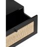 Julian Bowen Padstow 2 Drawer Bedside - Black