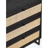 Julian Bowen Padstow 3 Drawer Chest - Black