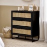 Julian Bowen Padstow 3 Drawer Chest - Black