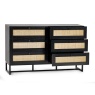 Julian Bowen Padstow 6 Drawer Chest - Black