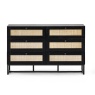 Julian Bowen Padstow 6 Drawer Chest - Black