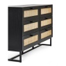 Julian Bowen Padstow 6 Drawer Chest - Black