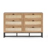 Julian Bowen Padstow 6 Drawer Chest - Oak
