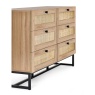Julian Bowen Padstow 6 Drawer Chest - Oak