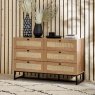 Julian Bowen Padstow 6 Drawer Chest - Oak