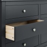 Julian Bowen Radley 6 Drawer Chest - Anthracite