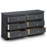 Julian Bowen Radley 6 Drawer Chest - Anthracite