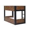 Julian Bowen Solomon Bunk Bed - Rustic & Black