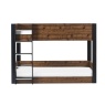 Julian Bowen Solomon Bunk Bed - Rustic & Black