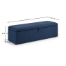 Julian Bowen Sorrento Blanket Box - Blue