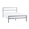 Julian Bowen Soto Metal Bedframe - Silver