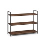 Julian Bowen Tribeca Low Bookcase - Walnut