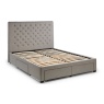 Julian Bowen Wilton Deep Button 4 Drawer Bedframe - Grey Linen