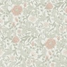 Holden Decor Bilbury Heavy Weight Textured Wallpaper - Sage/Coral
