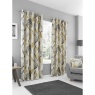 Fusion Ensley Lined Eyelet Curtains - Ochre