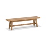 Brandon Rustic Oak Small Dining Bench