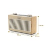 Roberts RAMBLERUNOPC Rambler Uno' DAB/DAB+/FM Radio with Bluetooth - Pastel Cream