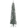 Everlands Everlands Pencil Pine Snowy Artificial Christmas Tree 7ft