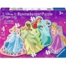 Ravensburger Princess 4 Large Shaped Puzzles