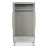Delta Scandi Oak & Soft Grey Double Wardrobe