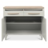Delta Scandi Oak & Soft Grey Narrow Sideboard