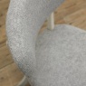 Downtown Delta Soft Grey Upholstered Back Dining Chair - Grey Lotus Fabric (Pair)