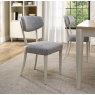 Downtown Delta Soft Grey Upholstered Back Dining Chair - Grey Lotus Fabric (Pair)
