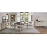 Downtown Delta Soft Grey Upholstered Back Dining Chair - Grey Lotus Fabric (Pair)