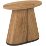 Kingston Rustic Oak Oval Lamp Table