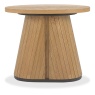 Bentley Designs Kingston Rustic Oak Oval Lamp Table