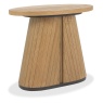 Bentley Designs Kingston Rustic Oak Oval Lamp Table