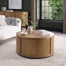 Bentley Designs Kingston Rustic Oak Round Coffee Table