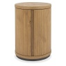 Bentley Designs Kingston Rustic Oak Round Lamp Table