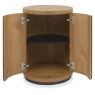 Bentley Designs Kingston Rustic Oak Round Lamp Table