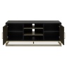 Vancouver Fumed Oak Entertainment Unit With Door