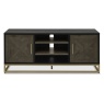 Vancouver Fumed Oak Entertainment Unit With Door