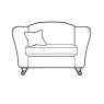 Parker Knoll Parker Knoll Harriet Leather/Fabric Snuggler