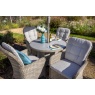 Hartman Hartman Eton 4 Seat Dining Set With Parasol & Base - Beech