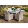 Hartman Hartman Eton 4 Seat Dining Set With Parasol & Base - Beech