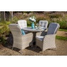 Hartman Hartman Eton 4 Seat Dining Set With Parasol & Base - Beech