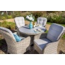 Hartman Hartman Eton 4 Seat Dining Set With Parasol & Base - Beech